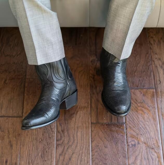 Tecovas Free Shipping Men's The Nolan-Midnight Lizard