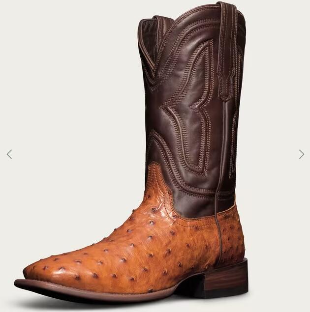 Tecovas Free Shipping Men's The Emmitt-Pecan Ostrich