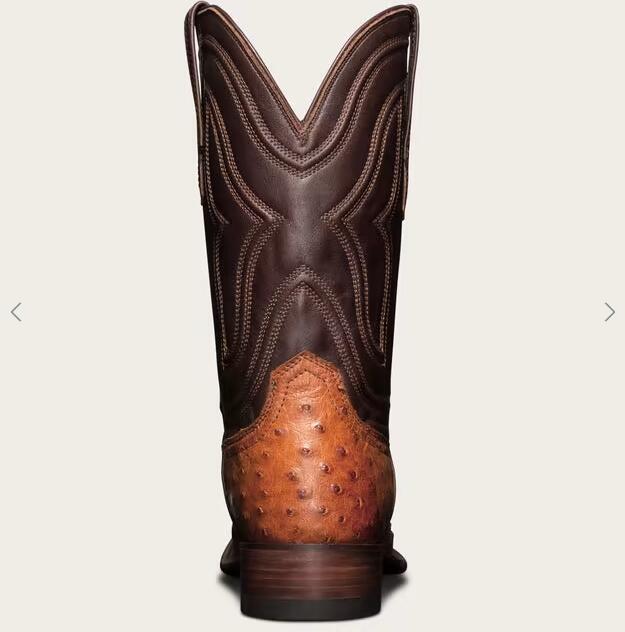 Tecovas Free Shipping Men's The Emmitt-Pecan Ostrich