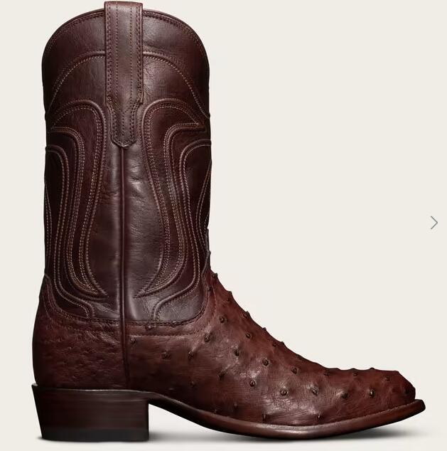 Tecovas Free Shipping Men's The Wyatt-Mahogany Ostrich