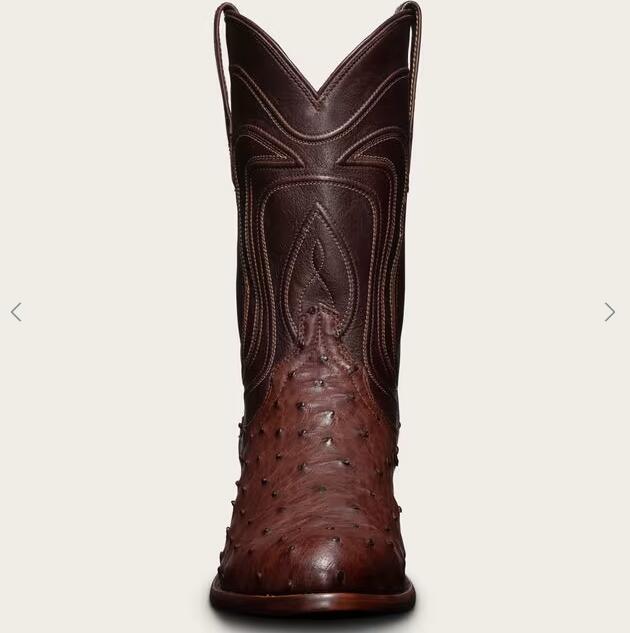 Tecovas Free Shipping Men's The Wyatt-Mahogany Ostrich