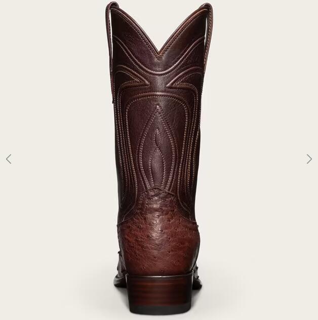 Tecovas Free Shipping Men's The Wyatt-Mahogany Ostrich