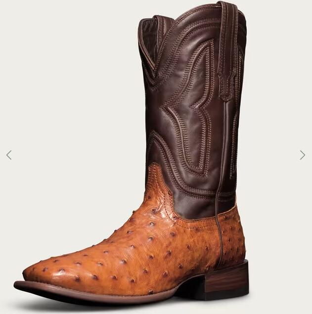 Tecovas Free Shipping Men's The Emmitt-Pecan Ostrich
