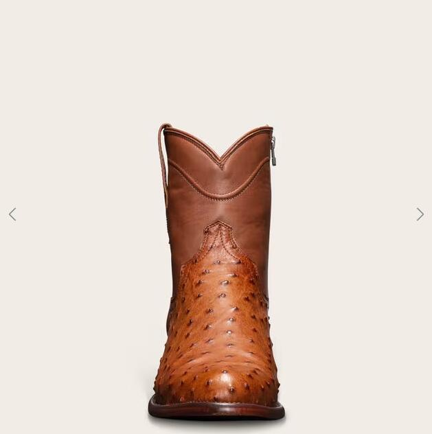 Tecovas Free Shipping Men's The Zane-Pecan Ostrich