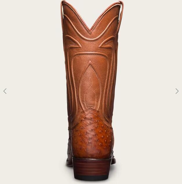 Tecovas Free Shipping Men's The Wyatt-Pecan Ostrich