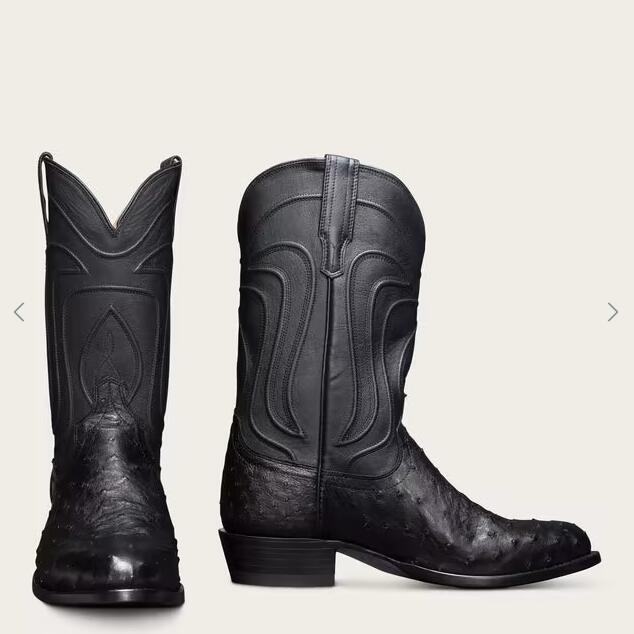 Tecovas Free Shipping Men's The Wyatt-Midnight Ostrich