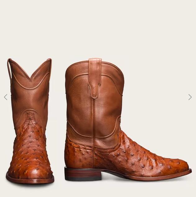 Tecovas Free Shipping Men's The Duke-Pecan Ostrich