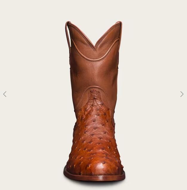 Tecovas Free Shipping Men's The Duke-Pecan Ostrich