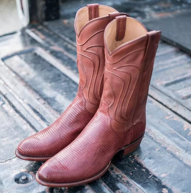 Tecovas Free Shipping Men's The Nolan-Bourbon Lizard