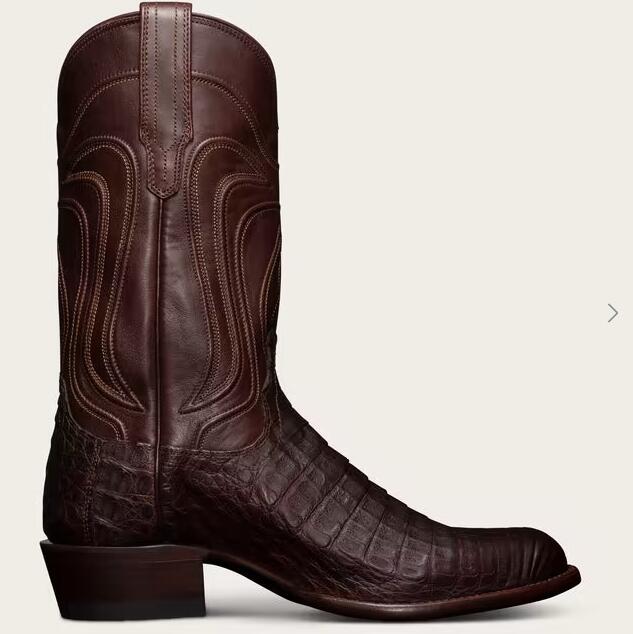 Tecovas Free Shipping Men's The Dillon-Mahogany Caiman
