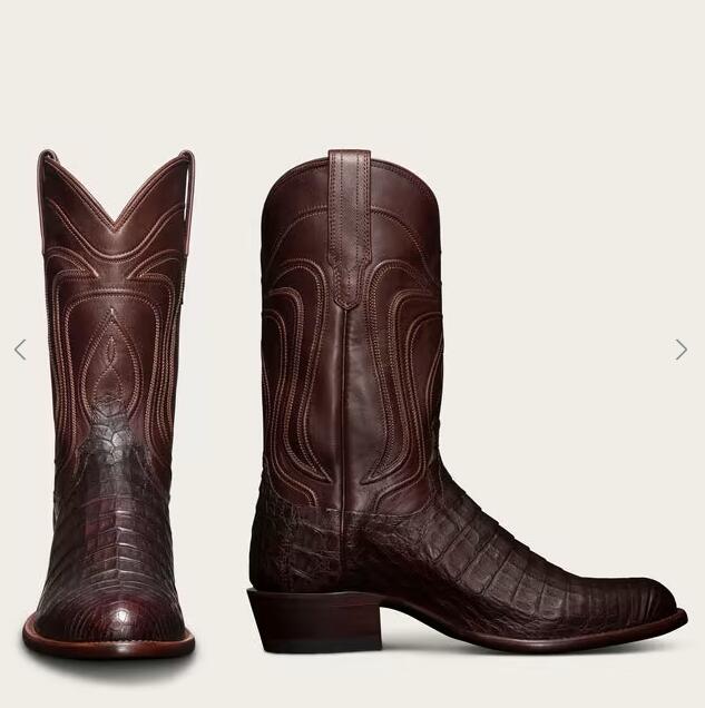 Tecovas Free Shipping Men's The Dillon-Mahogany Caiman