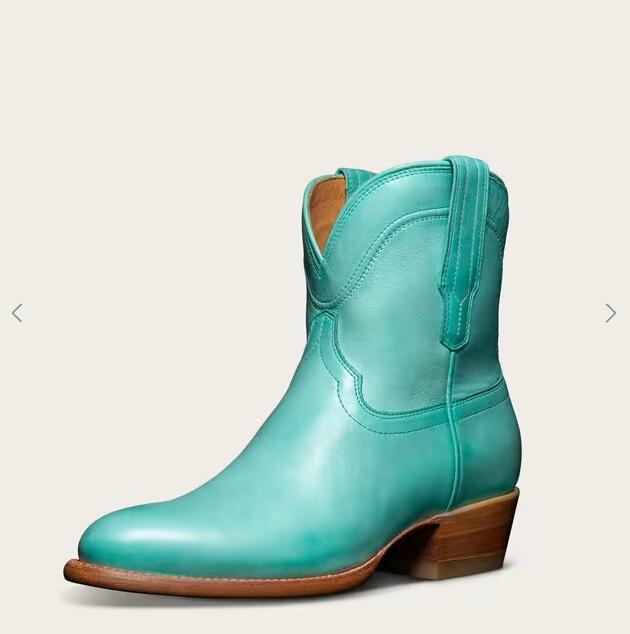 Tecovas Free Shipping Women's The Penny-Turquoise Bovine